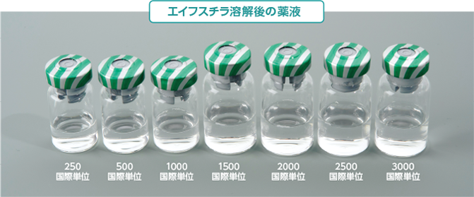 画像：エイフスチラ溶解後の薬液