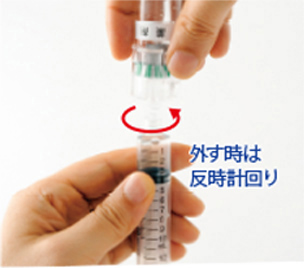 画像：外す時は反時計回り